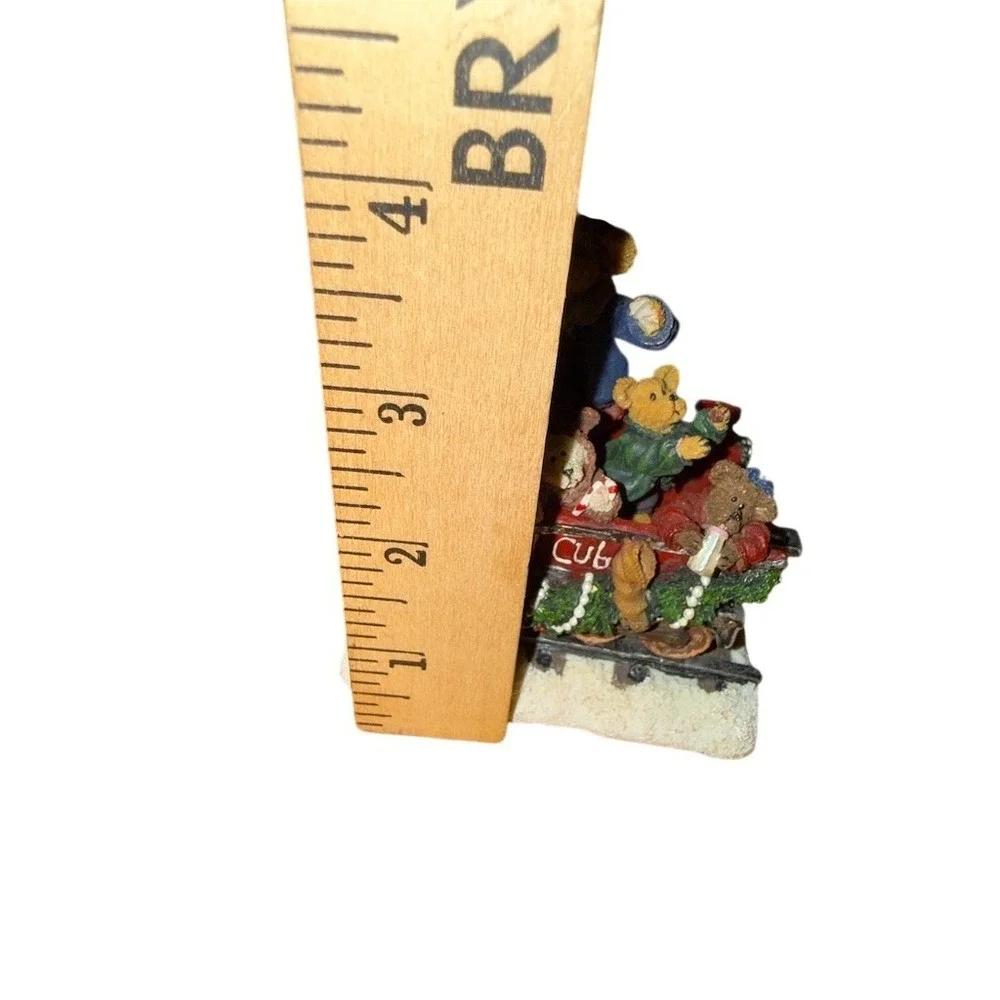 Danbury Mint Boyds Bears The‎ Lil' Cub Nursery Car Christmas Train Figurine